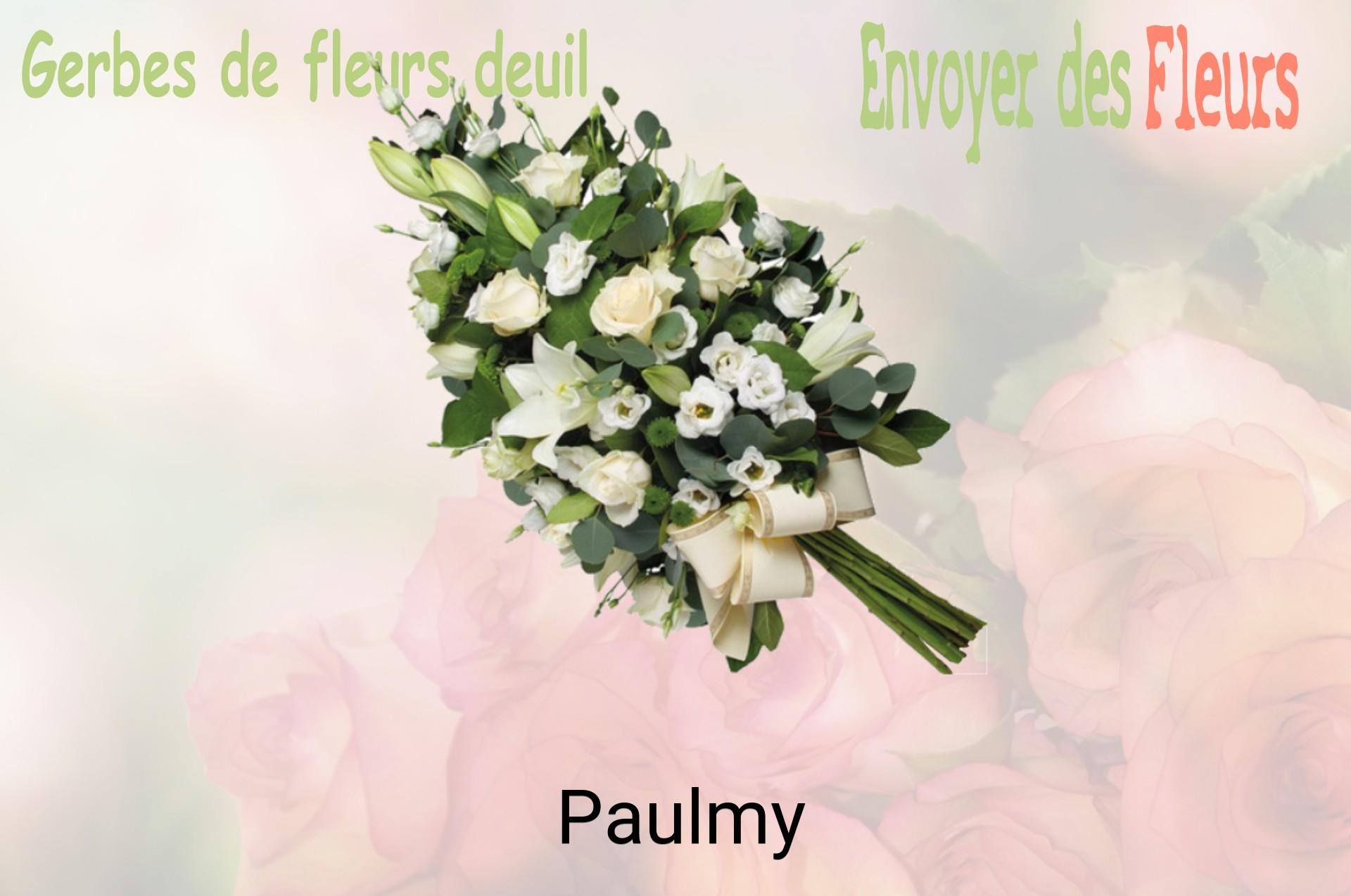 Gerbe de fleurs de deuil livrée à Paulmy